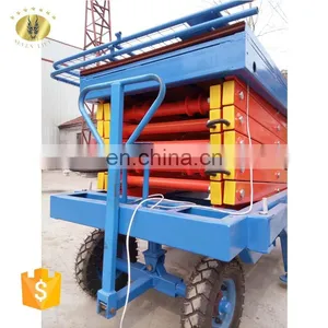 7LSJY Shandong SevenLift Mobile Hydraulic Small Scissor Lift Scaffolding for Painting thumbnail-1