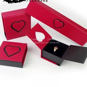 Small Luxury Cardboard Wedding Ring Gift Box Paper Jewelry Packaging Box With Custom Logo thumbnail-1