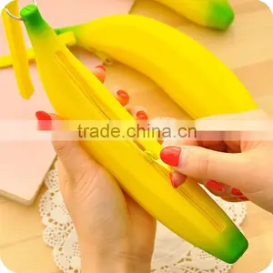 2016 Hot Selling Cartoon Cute Silicone Banana Bag Coin Purse Silicone Jewelry Pouch thumbnail-5