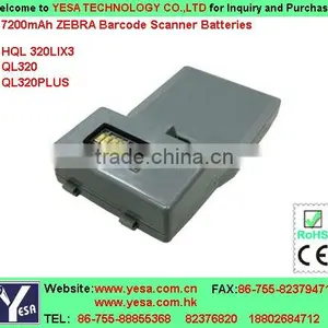 Battery for Zebra Barcode Scanner HQL320LIX3 QL320 QL320PLUS thumbnail-1