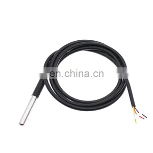 DS18B20 Stainless Steel Package 1 Meters Waterproof DS18b20 Temperature Probe Temperature Sensor 18B20 Thermocouple Protection thumbnail-5