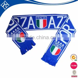 Custom Cheap Design Logo Print Cotton Soccer Scarf Wholesale China thumbnail-1