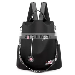 New Design Waterproof Women, Ladies Oxford Backpack With Flower/ thumbnail-3