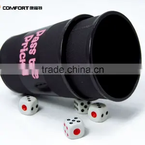 New Promotion Plastic pp Classical Leather Dice Cup thumbnail-1