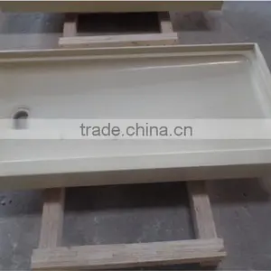 Cultured Marble 60" x 32" Left-hand Drain Shower Base thumbnail-1