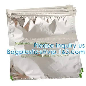 Metallized Zip Bags, Metallised Zip Pouch, Grab-and-go Snacking, Zipfoil, Multi-Purpose, Fridge Food Cover thumbnail-1