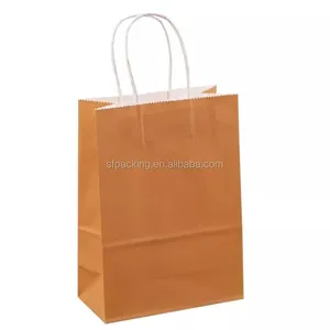 Color Printed Shopping Packaging Kraft Paper Bag for Garment thumbnail-1