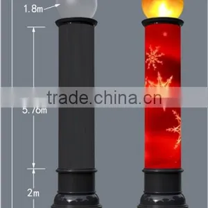 P10 Column Outdoor Full Color Decoration Electron Led Display Screen thumbnail-1
