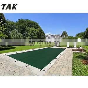 Wholesale 20x40ft Outdoor Polypropylene Tight Mesh Swimming Pool Winter Inground Safety Cover thumbnail-1