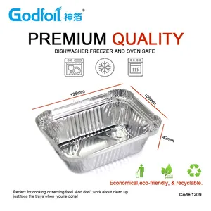 Rectanglar Aluminum Foil Container Wrinkle Wall Container thumbnail-1