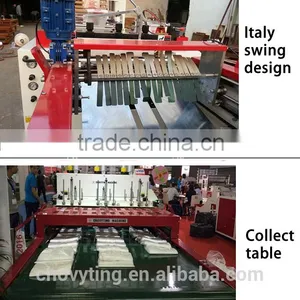 High Speed Double-channels Heat Sealing Heat Cutting Product-line T-shirt Bag Making Machine thumbnail-5