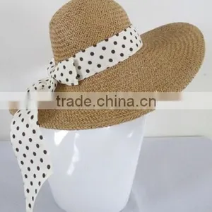 Folding Paper Straw Visor Hat thumbnail-5