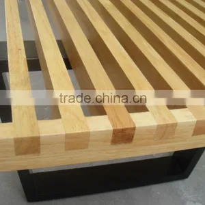 Outdoor Wood George Bench thumbnail-3