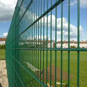 Hot Dipped Galvanized Double Wire Fence Anti Climb Twin Wire Mesh Panel thumbnail-3