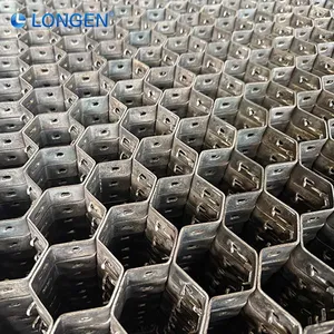 Hexagonal Cellular Mesh Uniform Mesh Size Stainless Steel Custom Metal Cellular Grid Hexsteel Mesh Grid thumbnail-2