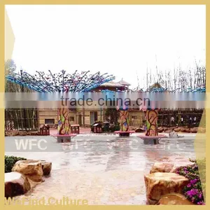 Metal Flower Decorative Landscape Seat for Amusement Park thumbnail-1