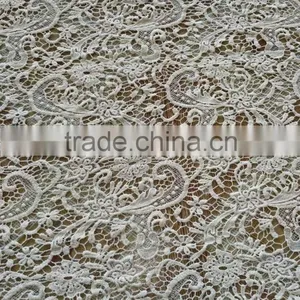 2016 Wholesale Garment Accessory Embroidery Cotton Lace Fabric for Cloth thumbnail-3
