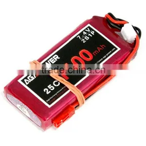 7.4v RC Helicopter Battery With Long Life | 1100mAh 25C 2S Lipo Power thumbnail-1