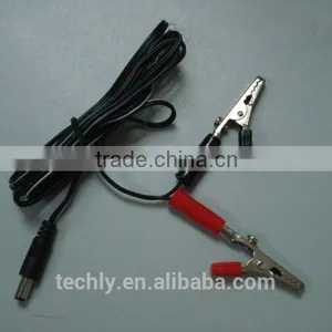 CustomUL 2468 20AWG Wire With DC5.5x2.1 and Solader 10A Alligator Clip Cable Assembly thumbnail-5