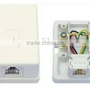 Single Port Rj11White Surface Mount Box,surface Mounting Rj11 Box thumbnail-2