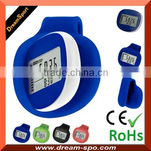 Small Size 3D Silent Pedometer With Silicone Jacket Clip or Lanyard Walking Pedometer thumbnail-1