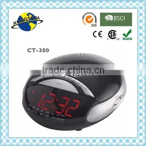Round-shape LED Digital AM FM Alarm Clock Radio thumbnail-1
