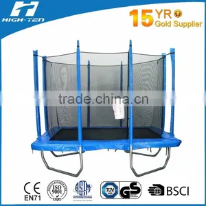 8ft x 12ft Rectangular Trampolines With Enclosure, Jumping Mat With UV Resistant, EPE Frame Pad thumbnail-1
