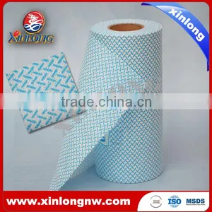 Polyester Fiber Mix Woodpulp Nonwoven Fabric for Cleaning thumbnail-1