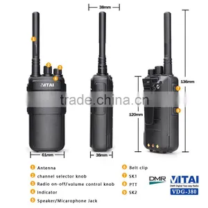 VITAI VDG-380 5W 32CH Professional DMR Digital Two Way Radio Compatible With Mototrbo Series Supplier's Choice thumbnail-4
