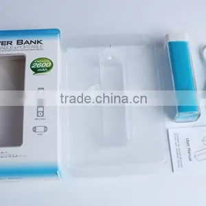 Mini 2600mAh External Battery Pack Compact "Lipstick" Size USB Universal Portable Power Bank Charger thumbnail-3