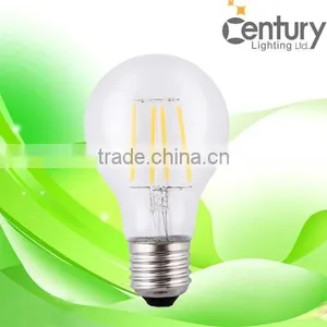 Hot Supplier Century Lighting 120lm/w PF>0.9 4w 6w 8w E27 Led Filament Bulb thumbnail-1