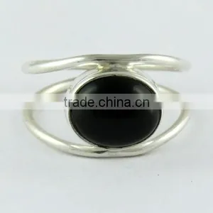Beautiful Black Onyx Ring, Gemstone Silver Jewelry, Handmade Silver Jewelry thumbnail-2