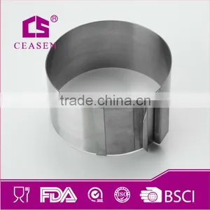 High Quality and Adjustable Stainless Steel Roundness Cookie Cutter/cake Mold thumbnail-1