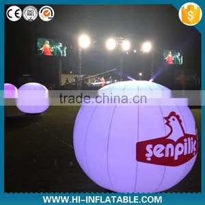Colorful Customized Fantastic Hanging Decorative Inflatable Hanging Ball With LED Lights thumbnail-2