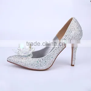 Bridal Wedding Shoes Strass Women High Heel Shoes Small Crystal Stone Shoes for Wedding / Party thumbnail-2