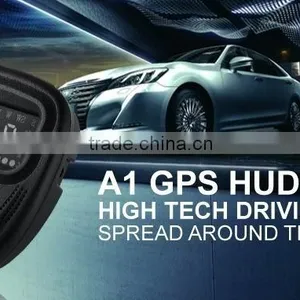 A1 2.0 Inch Car GPS HUD Head Up Display Vehicle-mounted Security System, Support Speed & Real Time & Altitude & Over Speed Alarm thumbnail-2