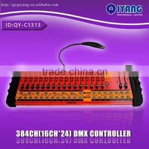 QY-C1313 384 Channels Dmx Light Controller Control 12pcs Lights at 32 CHS thumbnail-1