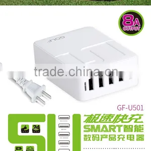 GOLF Original GF-U501 5USB 8A Output Quick Charging Smart Travel Charger thumbnail-1