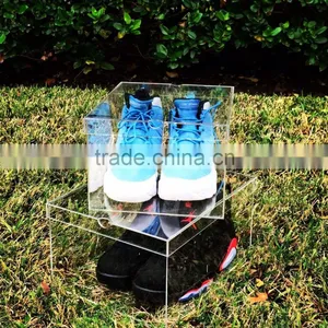 High Quality Customized Clear Acrylic Shoe Box thumbnail-2