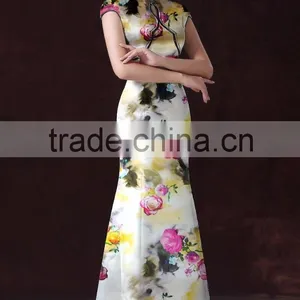 Pure Silk Fabric Printed Fabric Charmeuse Silk Satin Fabric 100% Silk Fabirc thumbnail-1