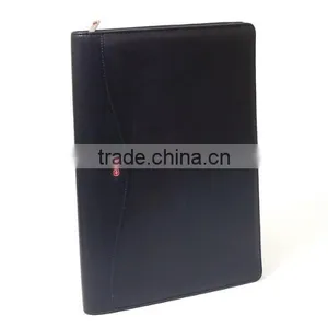 2016 Top Grade Business Handmade Zipper Leather Adjustable Padfolio Quality Choice thumbnail-2