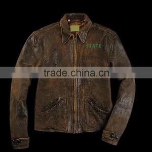 Men's Fashion Cow Leather Jackets thumbnail-6
