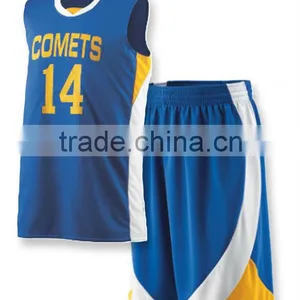 Basketball Uniforms Made 100% Cotton thumbnail-1