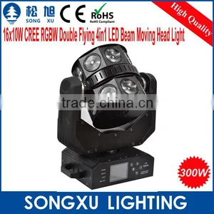 2015 Newest 16x10w Cree Rgbw 4in1 Led Moving Head Beam Magic the Gathering for Stage Lighting Quality Choice thumbnail-1