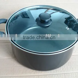 Carbon Steel Non-stick 5 Quart Dutch Oven Pot With Glass Lid thumbnail-1