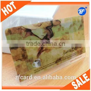 Both Sides Printing New Style Plastic Transparent Visiting Card thumbnail-1