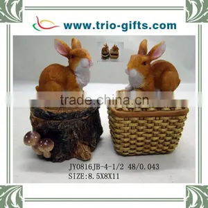 Jewelry Box With Rabbit Figurine on the Box, Box for Jewelry thumbnail-1