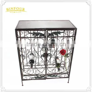 Metal Decorative Wall Mounted Wine Holder Wine Bottle Display thumbnail-3