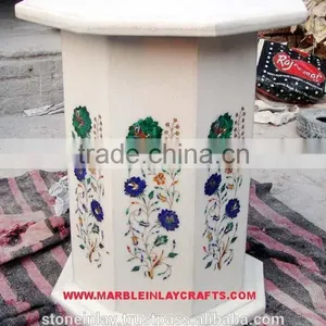 Marble Inlay Decorative Table Base thumbnail-1