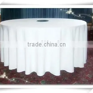 100% Polyester White Tablecloth for Various Occations, White Visa Tablecloth thumbnail-3
